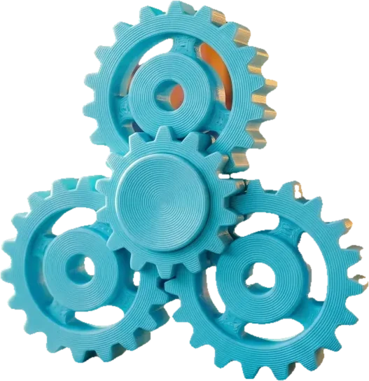 Gear Spinner — bendy toy