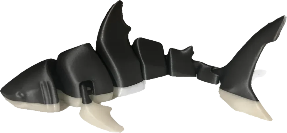 Articulated Great White — bendy toy