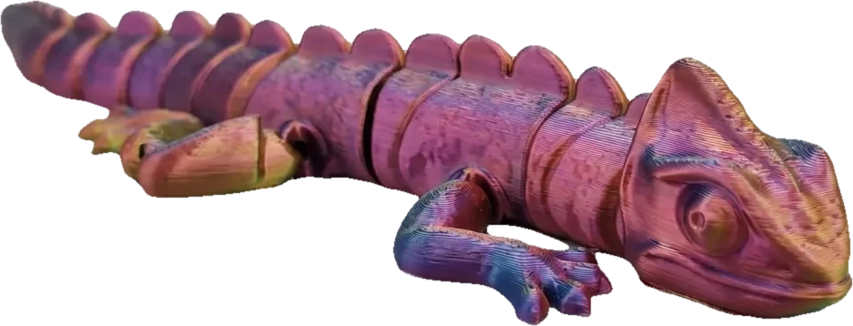 Lizard Chameleon — bendy toy