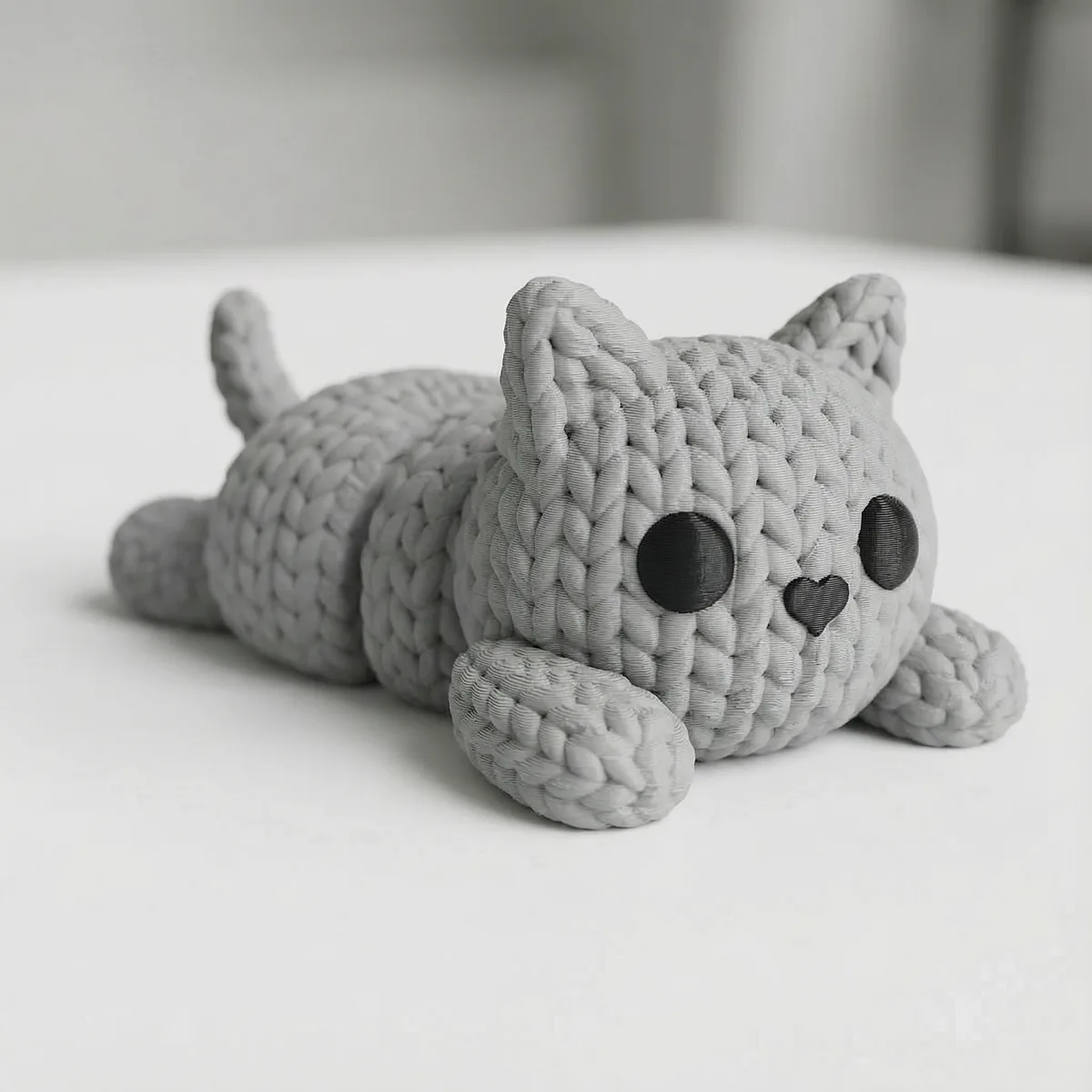 Flexi Knitted Kitty — our photo of the real toy