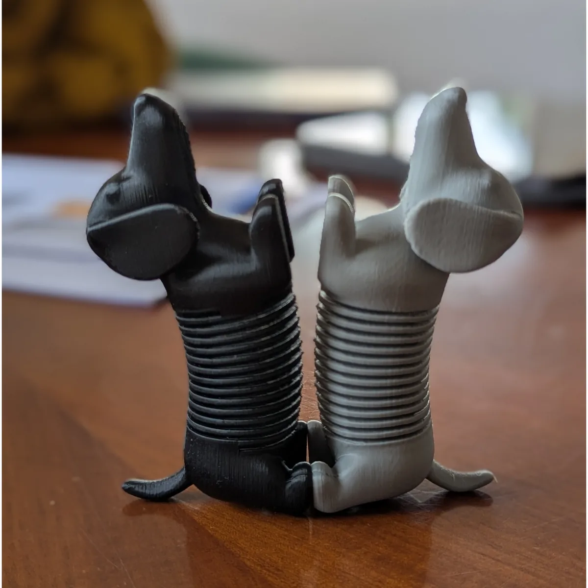 Sausage Dog Spring Toy — close up