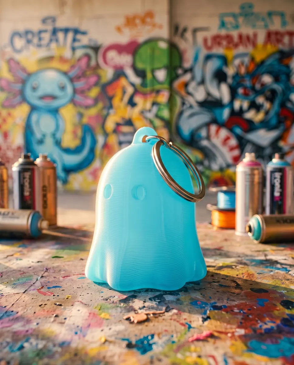 Ghostie Keychain — our photo of the real toy